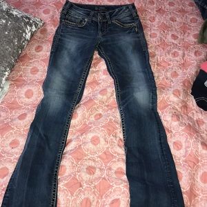 Women’s silver jeans
